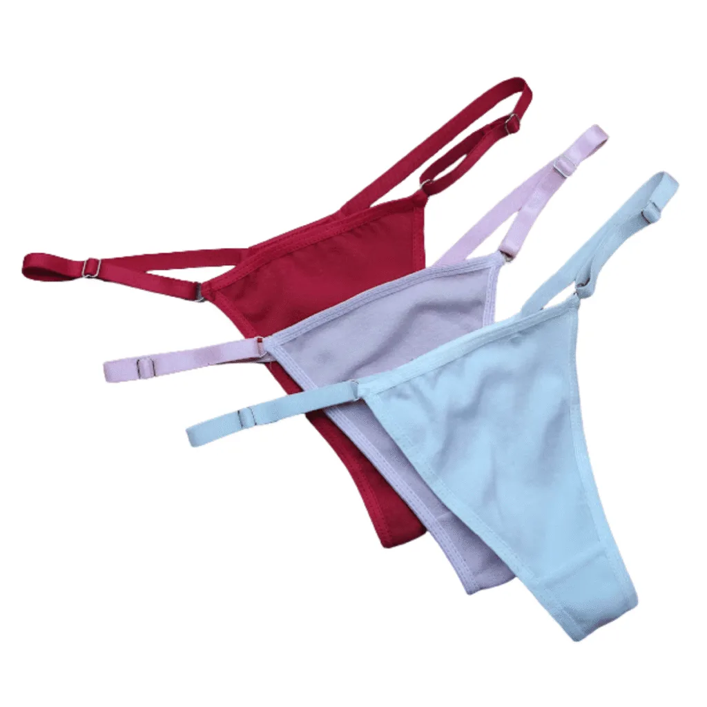 Tanga Colaless Regulable De Algodon