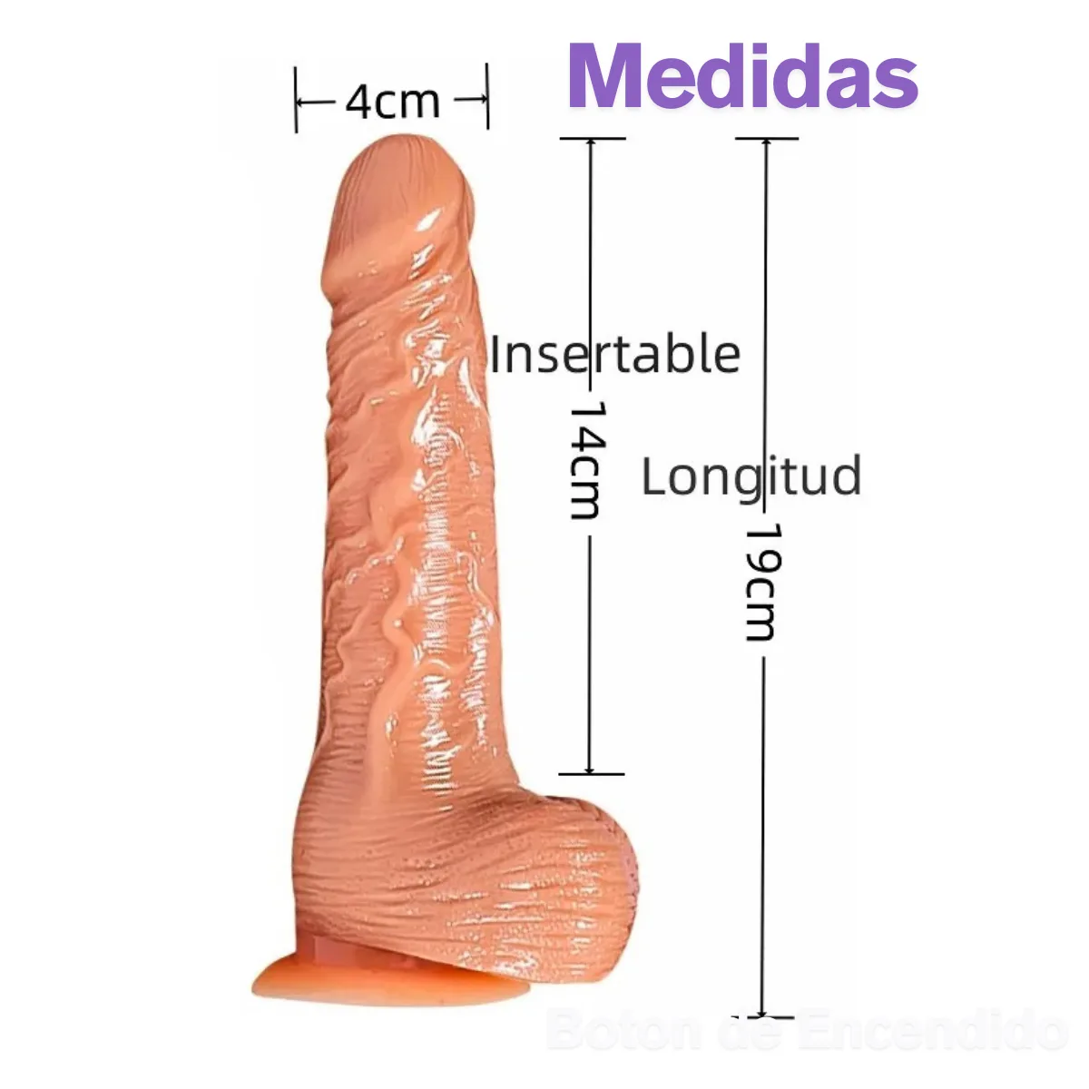 Consolador Pene vibrador con movimiento - Imagen 4