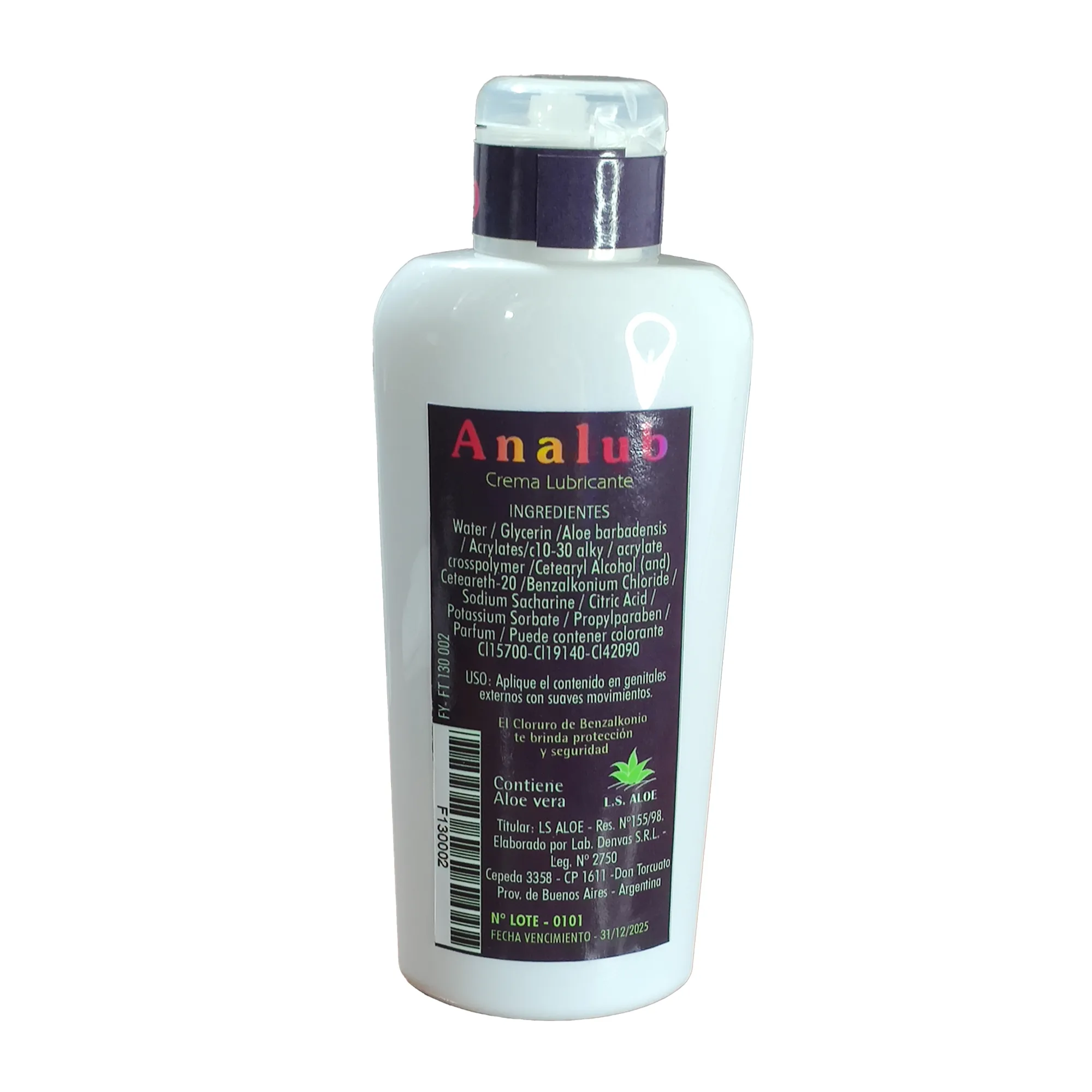 Gel Lubricante Anal Dilatador - Pomo Grande 130cc FYL - Imagen 2