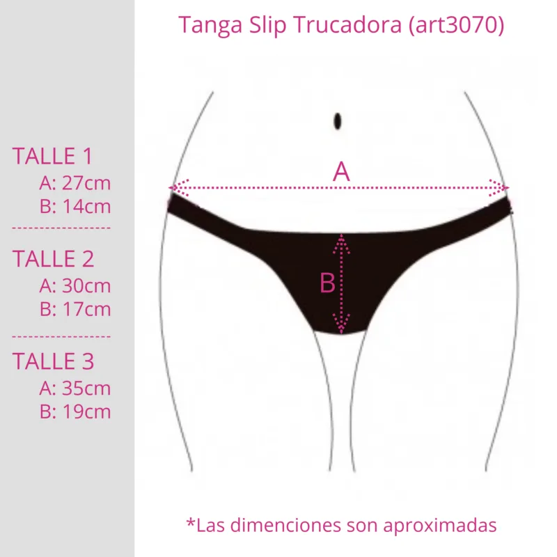Tanga Slip Trucadora Transexual Crossdreser (art 3070)