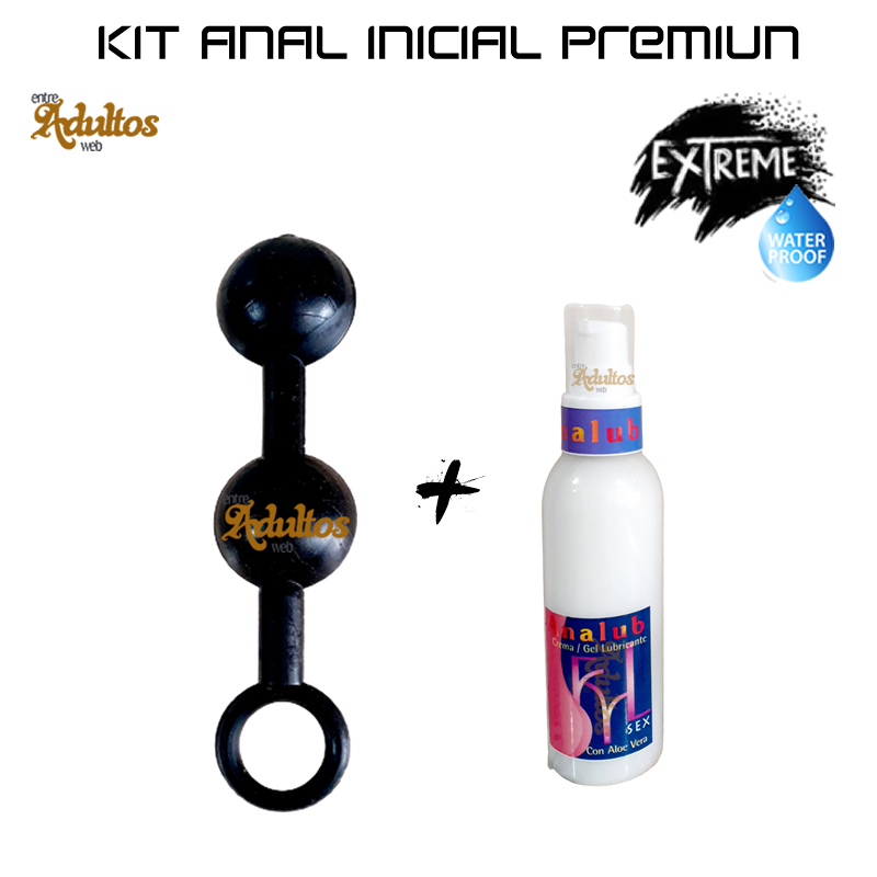 Inexpulsable Triple - Bolitas Anal + Gel Dilatador Analub