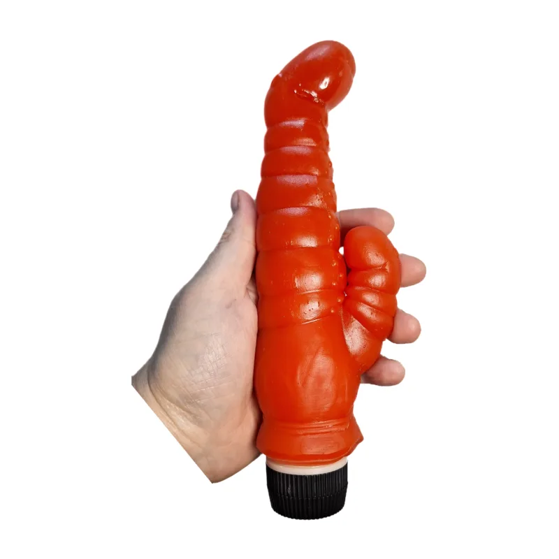 Vibrador Dino Doble Rojo