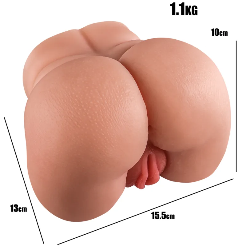 Masturbador Cola y Vagina de silicona (15 x 13cm)