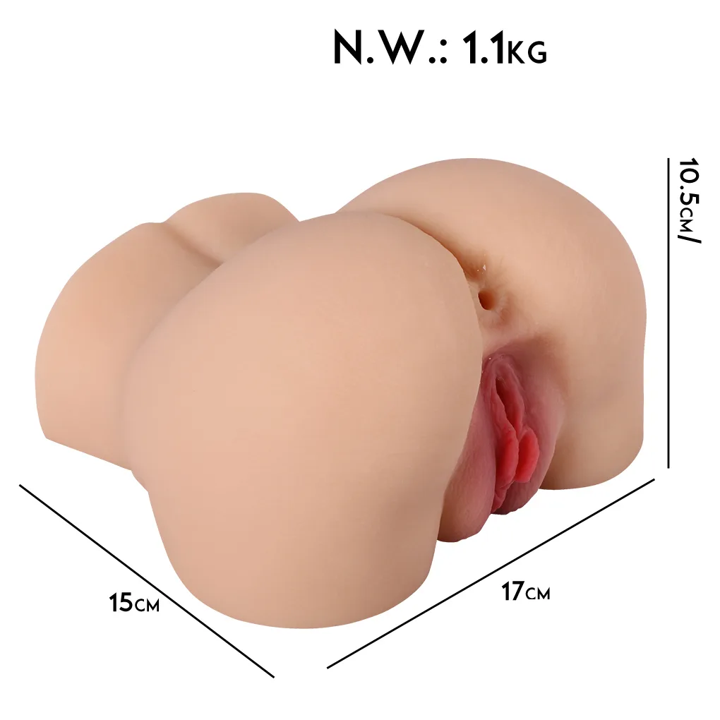 Masturbador Cola y Vagina de silicona 17 x 15 - Imagen 2