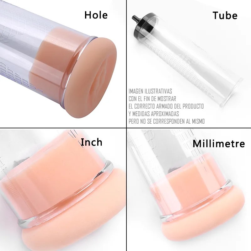 Bomba Vacio Peneana - Tubo 20 x 6 - Penis Pump Vagina - Imagen 6