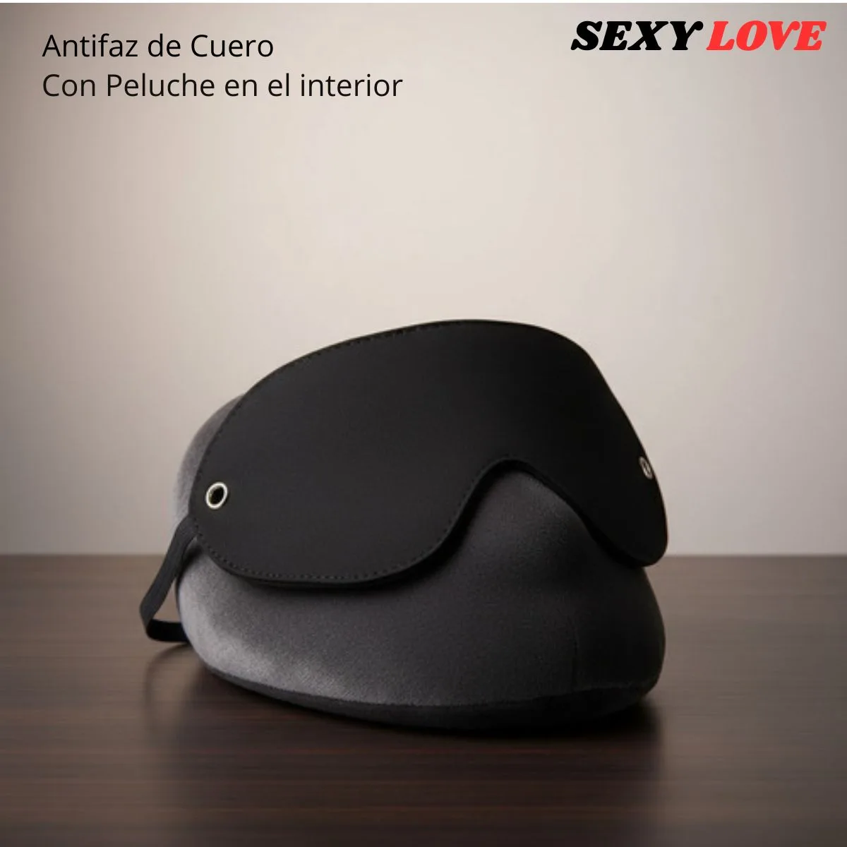 Kit Sado 3 articulos - Latigo de cuero -Esposas - Antifaz Ciego - Imagen 2